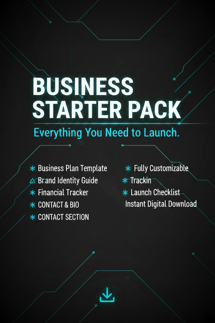 Small Business Starter Pack — Digital Download Bundle for Entrepreneurs
