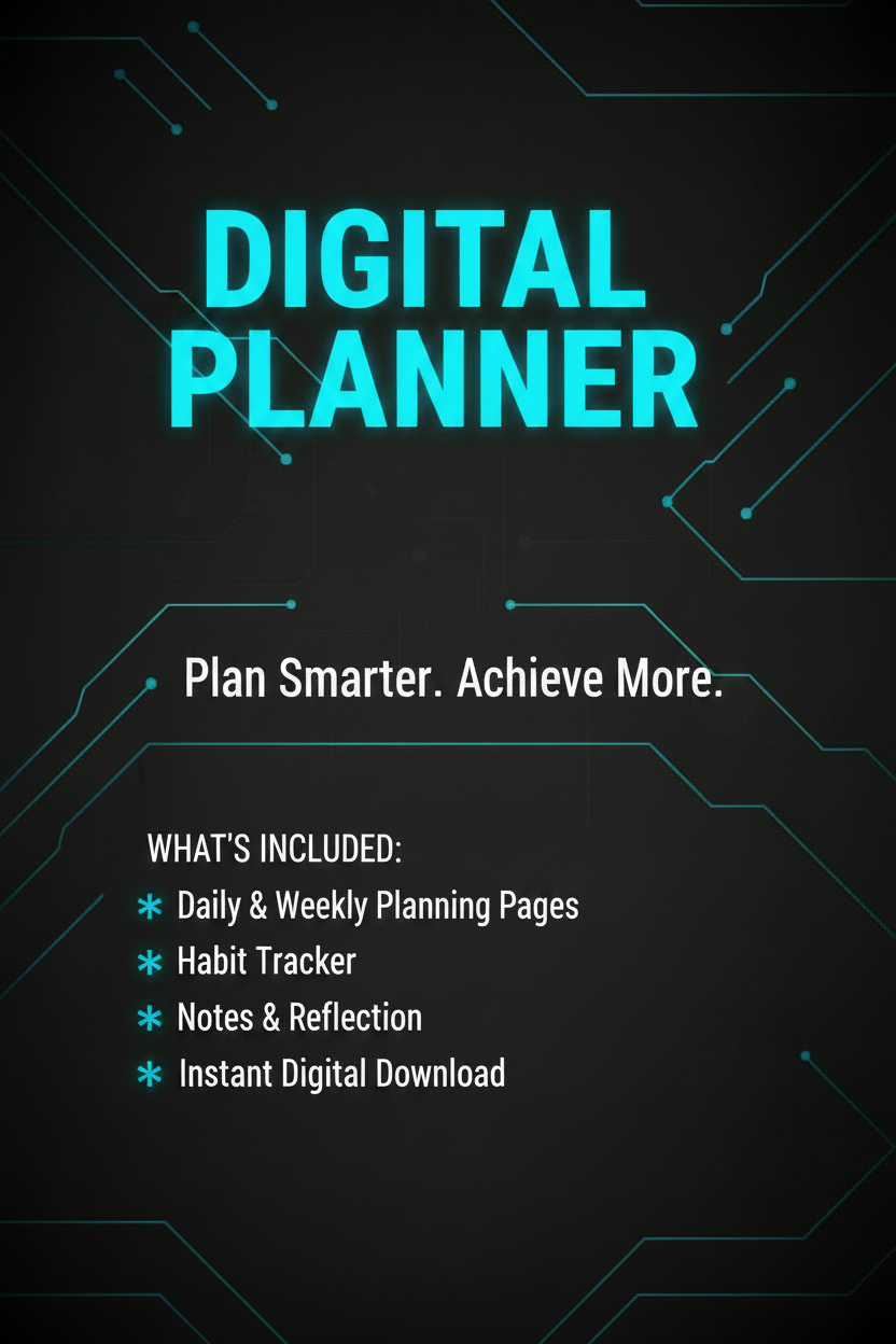 Digital Planner for Entrepreneurs — Editable Canva Template, Instant Download